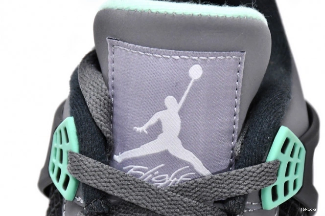 Cheap TBkick Green Glow Jordan Retro 308497-033 4 Air 0819